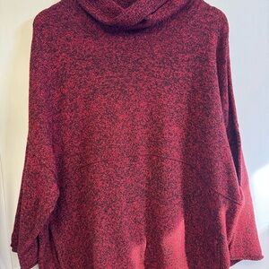 Cashmere blend Kimono Cowl Neck Sweater large